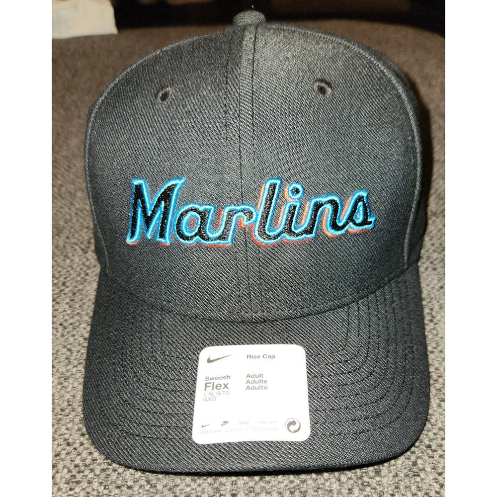 Nike‎ Marlins Rise Cap Large Dri-Fit Flex